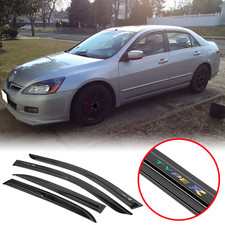Mugen Style Window Visors Fit For 03-07 Honda Accord Sedan Rain Guard 4pcs