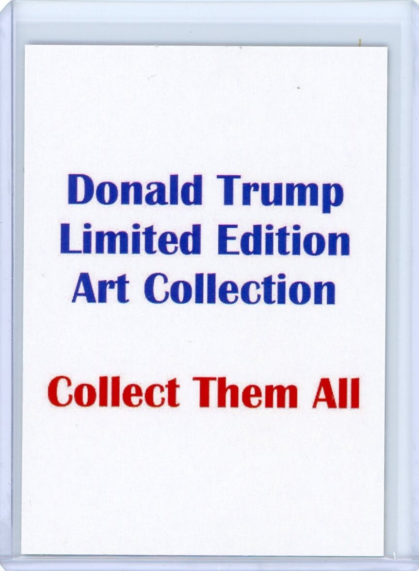 DONALD TRUMP IRON MAN LIMITED EDITION TRADING ART CARD | eBay