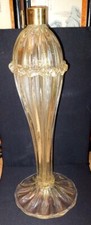 Grand Pied Le Lampe En verre  De MURANO avec paillettes D' or Année 1950 ?