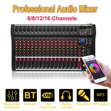 Sound Mixer Board Live Streaming Voice Changer Effect Audio Mixer 6-16 Channels
