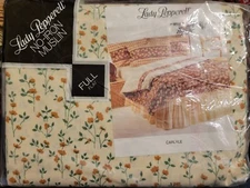 Vtg NIP Lady Pepperell Full Size Flat Sheet Carlyle Pattern