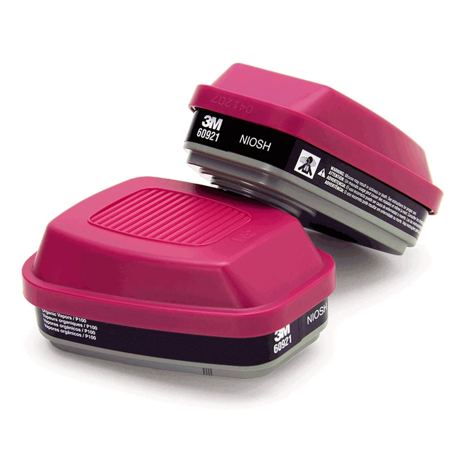 3M Organic Vapor Cartridge/Filter 60921, P100 - 1 Pair - Image 2 of 4