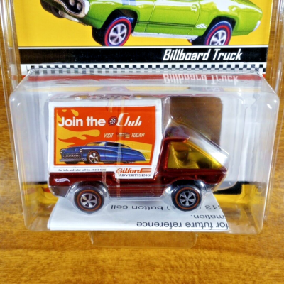 Hot Wheels RLC Exclusive Billboard Truck 5510/6567 Red Redline