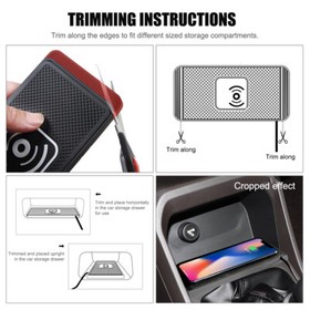 For Samsung Apple iPhone Wireless Fast Charging Car Phone Charger Silicone Pad