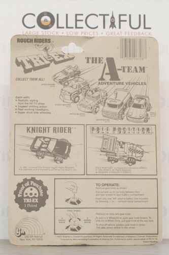LJN - ROUGH RIDERS #6745 - A TEAM - SPEED GUNNER - TRI EX - 1983 - MOC🔥 - Picture 2 of 2
