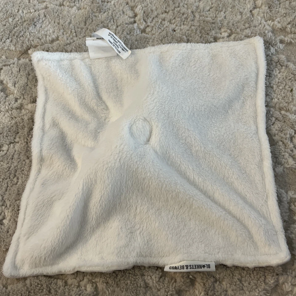 Blankets & Beyond Blanco Cordero Oveja Lovey Bebé Manta de Seguridad Minky Dots Suave- Foto 4 de 4