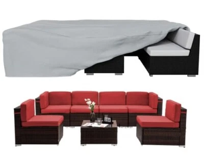 YoungBee Garden Rattan Sofa Furniture Cover, BBQOutdoor Table chairs 170x94x70cm