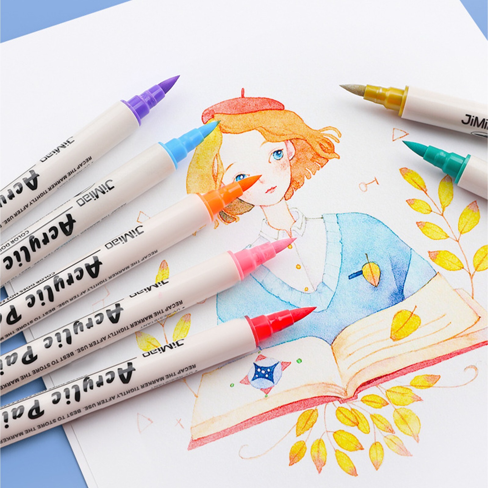 Multicolor Marker Pen Set - Waterproof Acrylic Paint Tips for Kids & DIY Crafts