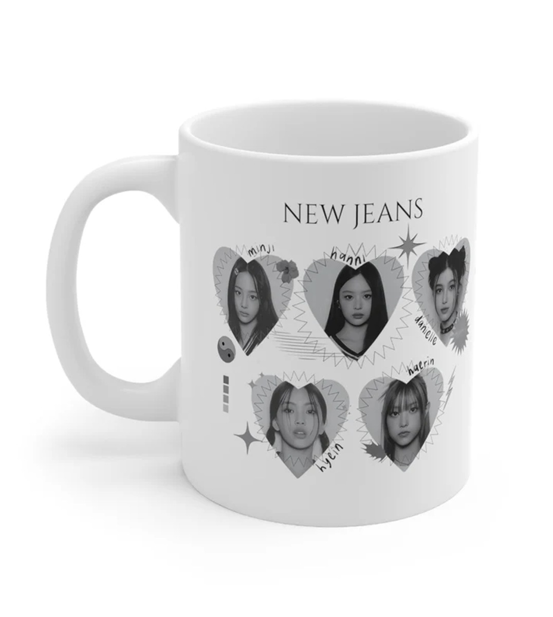 N-Jeans kpop Mug 11oz, N-jeans Minji Hanni Danielle Haerin Hyein