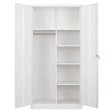 72 inch Metal Garage Storage Cabinets,Office File Cabinets 4 Adjustable Shelves