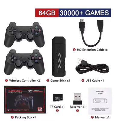 X2 plus GD10 Pro 4K Game Stick 3D HD Retro Video Game Console Wireless Controlle