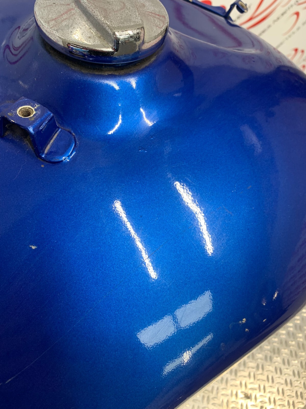 TRIUMPH BONNEVILLE AMERICA FUEL TANK 2005 PETROL TANK BLUE eBay