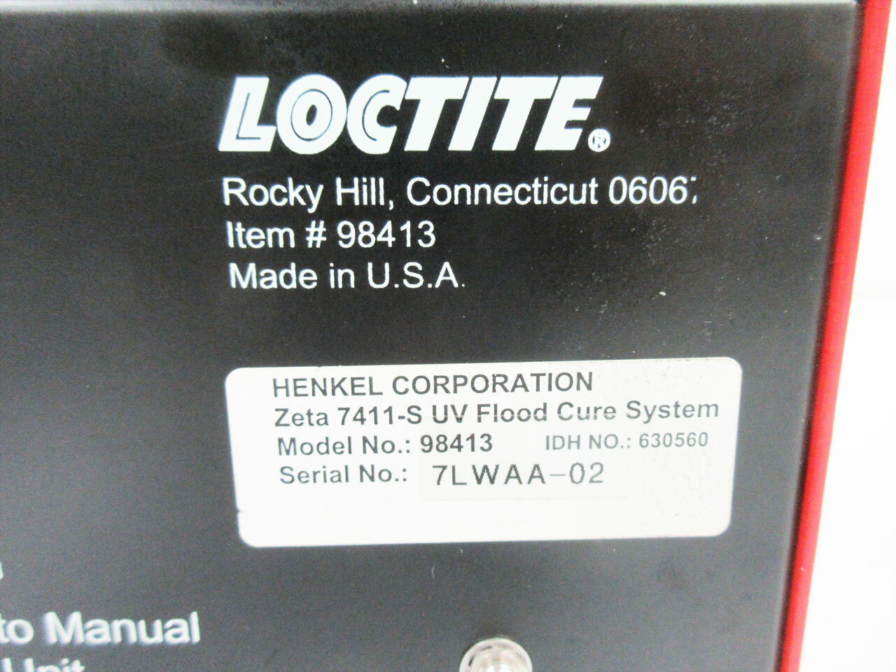 LOCTITE 7411S UV FLOOD CURE SYSTEM 98413 eBay