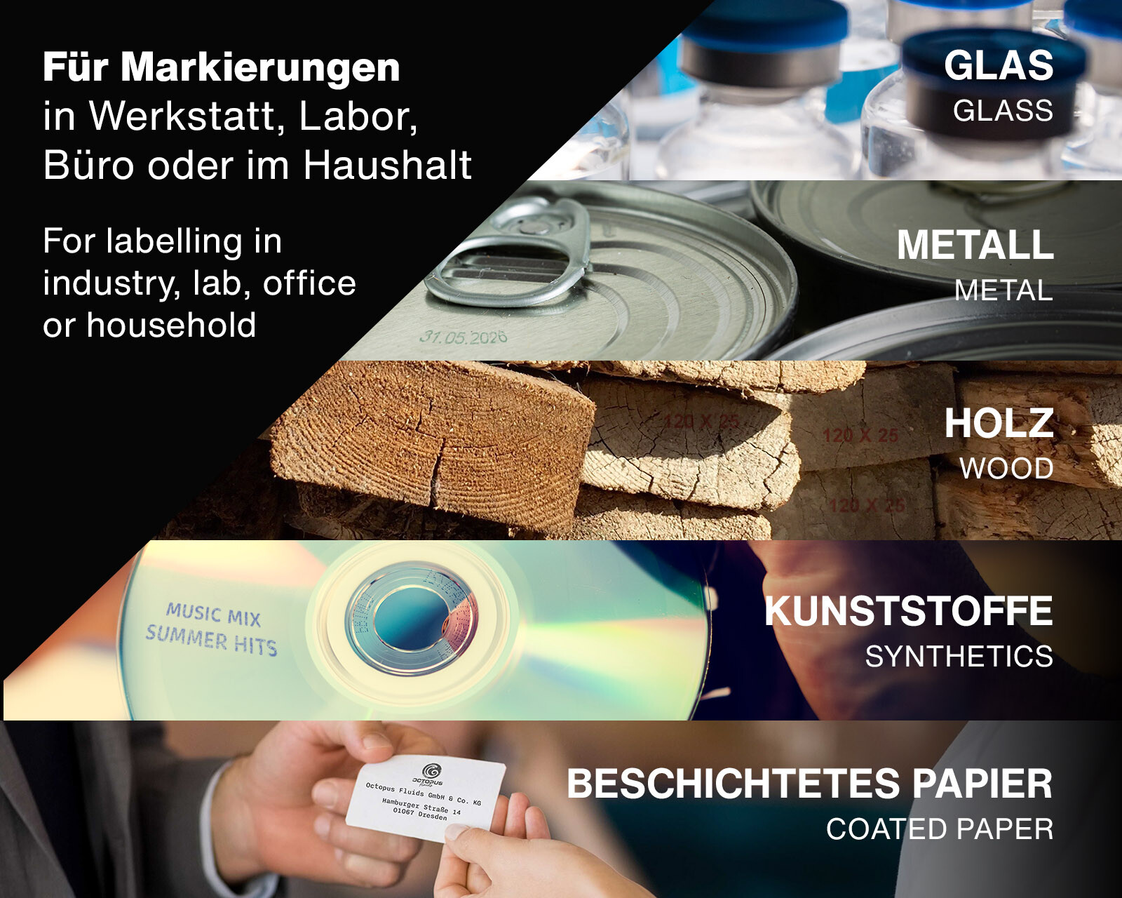 50ml Stempelfarbe wasserfest permanent Nachfülltinte f Stempelkissen, Gelb