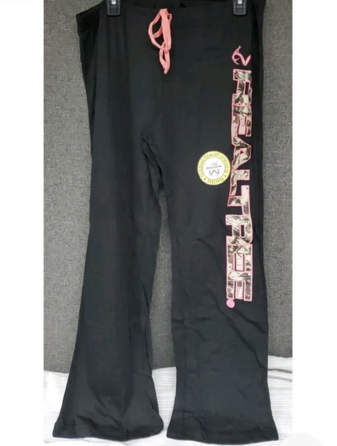 Realtree Ladies large black Camo Sleep Pant Relaxed Fit eBay