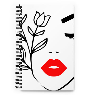 ''Blooming Tulip'' Spiral Notebook Stylish and easy Writing Journal by RFW 