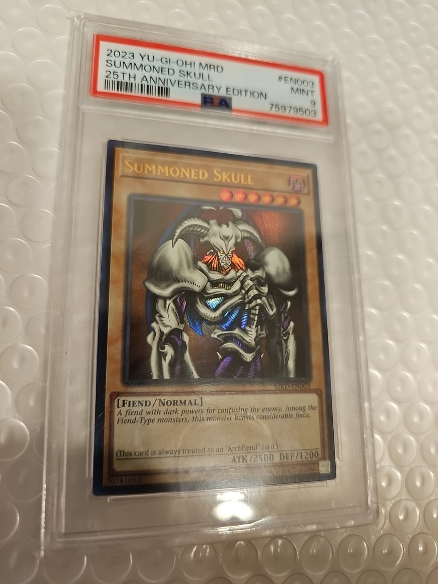 Summoned Skull PSA 9 Mint Yu-Gi-Oh! MRD-EN003 Metal Raiders 25th