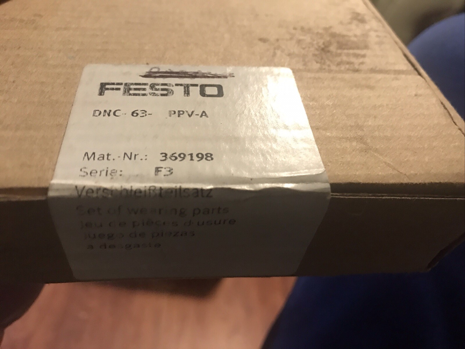 FESTO DNC-63-PPV-A 369198 Air Cylinder Maintenance Kit
