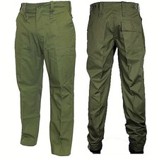 British Army Lightweight Service Trousers Olive Green Surplus Uniform Combat