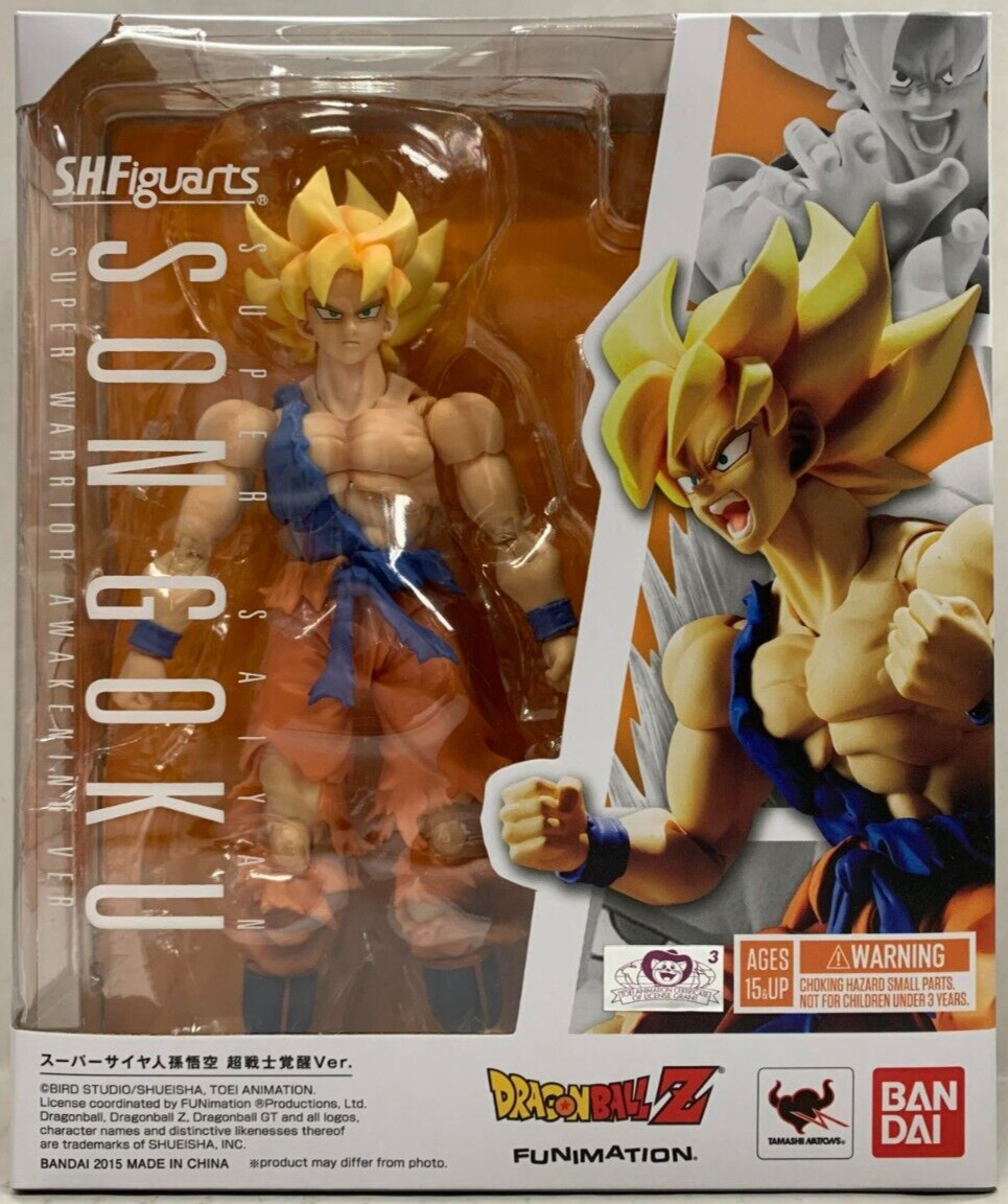 ACTION FIGURE DO GOKU!  Son Goku Dragon Ball Z SH Figuarts Super Warrior  Awakening Unboxing 