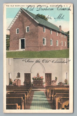 Old Maryland Churches Washington DC Old Durham CHARLES COUNTY Eastern Shore 1932