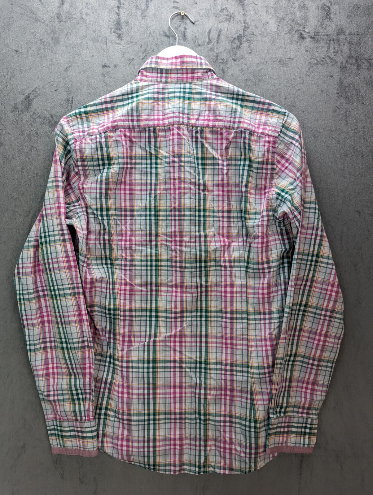 Ted Baker Shirt Size Men's 2 Small Long Sleeve Check Cotton Stretch Long Sleeve image 5