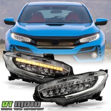 For 2016 2017 2018 2019 2020 2021 Honda Civic Full Led Drl Headlights Headlamps