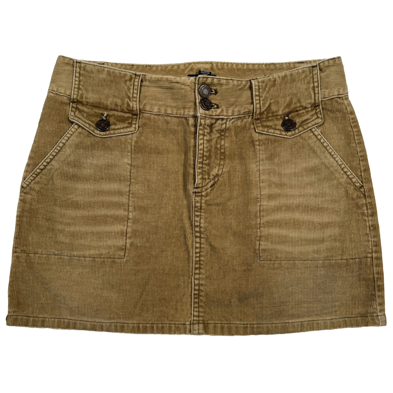 American Eagle Outfitters Skirt Brown Corduroy 100% Cotton Size 0