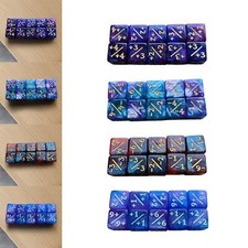 10 Pieces Acrylic Symbol Dice Board Games Add Subtract Mathematical Dice
