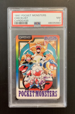 1997 Pokemon Japanese Bandai Carddass Checklist PSA 7 Pocket
