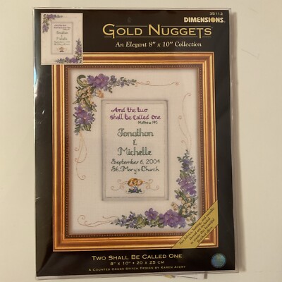 Dimensions Gold Nuggets Two Shall Be Called One 35112 Counted Cross Stitch Kit