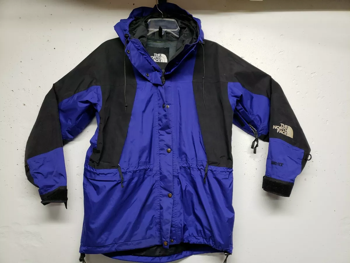 Vtg 90s North Face Gore-tex Royal Blue Mountain Light Jacket Men's Medium