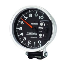 Autometer 5 Inch 10000 Rpm W Peak Memory Pedestal Tachometer Auto Gage - Black Autometer 5 Inch 10000 Rpm W Peak Memory Pedestal Tachometer Auto Gage - Black