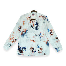 Vince Camuto Women's Top Floral Pattern Long Sleeve Size Small