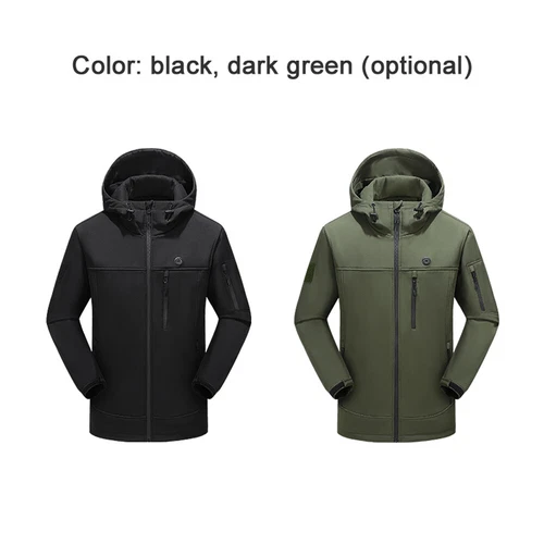 Herren Damen Beheizbare Heizjacke Mantel USB Beheizte Winter Warm Hoodie Jacke - Bild 7 von 17