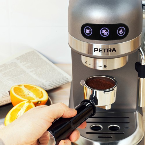 Petra Espresso Coffee Machine Latte Cappuccino Maker 15Bar Pressure Pump 1465 W eBay