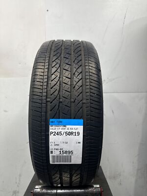 1 Used Bridgestone Dueler H/P Sport AS RunFlat P245/50R19 2455019 245/50/19 7/32
