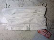NWT Shein MOD White Poly/Elastane Strapless Tube Top Women's Size 6