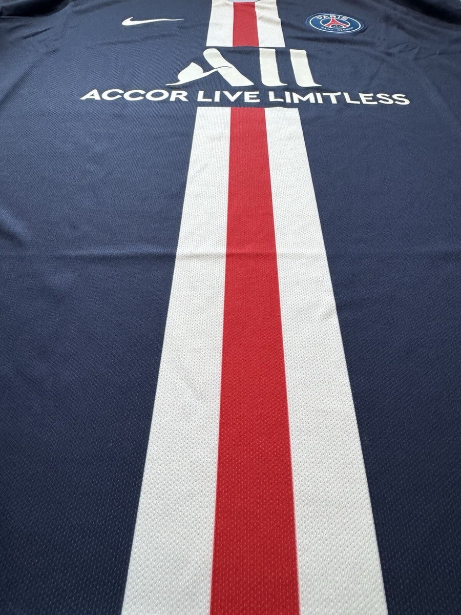 2019/20 PSG Home UCL Jersey #7 Mbappe 2XL Nike Long Sleeve