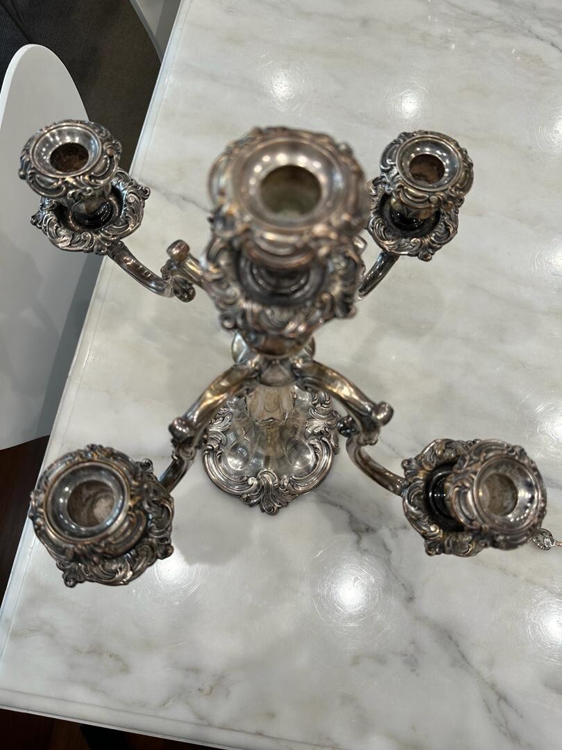 稀少 ビンテージReed&Bartonリード＆バートン ケーキキャンドルホルダー Reed & Barton Silver-plated Circus Birthday Candle Holders