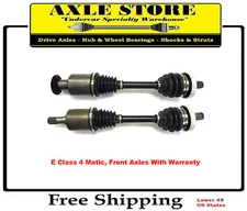 2 Front CV Axles Shaft Fit E280 E300 E320 E350 E500 E550 4 Matic OEM replacement