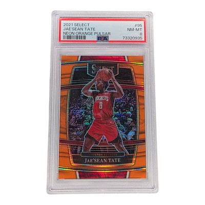 2021 Panini Select Jae'Sean Tate #95 PSA 8 Neon Orange Pulsar SSP 12/15 Rockets