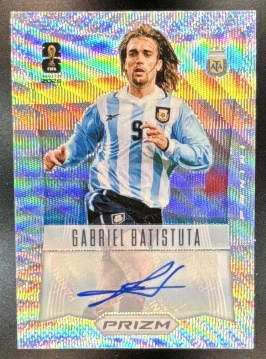 Gabriel Batistuta Soccer Autographed Sports Trading Cards