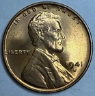 1941 S Uncirculated Lincoln Wheat Cent Exact Coin Imaged #LWC1998