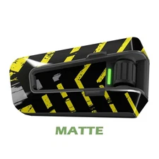 For Cardo Packtalk Edge Neo Pro Stickers Matte Wrap Decals Yellow Arrow