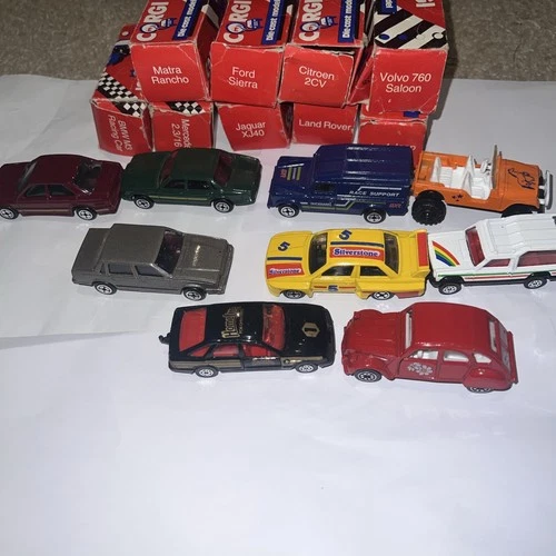 Vintage Corgi Die-cast Model Cars Job Lot Bundle X9 cars all excellent condition