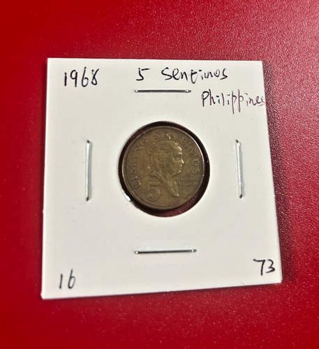 Moneta 5 Sentimos Filippine 1968 - Bella moneta mondiale!!! - Foto 1 di 2