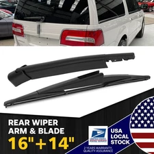 Set Of 16"+14" Durable Rear Wiper Blade&Arm OEM Quality Replacement All Season