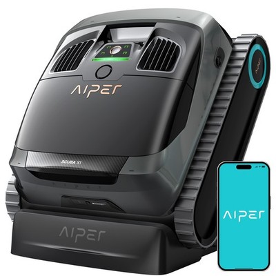 Renewed AIPER Scuba X1 Pool Robot Cleaner Vacuum, Floor/Wall/Waterline Cleaning