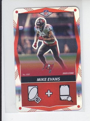 2025 NFL UNO Elite Football Foil SP MIKE EVANS RED Buccaneers #059